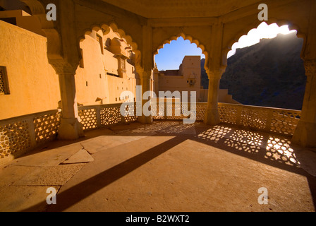 Amber Fort, Stadt Jaipur, Rajasthan, Indien, Subkontinent, Asien Stockfoto