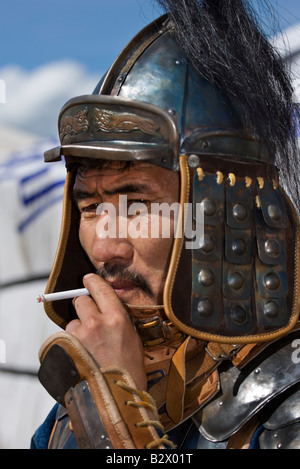 Dschingis Khans 800. Jubiläum Festival of Eurasia. A re Inszenierung der Einigung der mongolischen Stämme Stockfoto