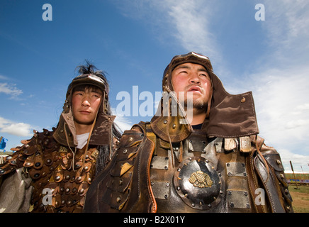 Dschingis Khans 800. Jubiläum Festival of Eurasia, eine erneute Erlass der Einigung der mongolischen Stämme Stockfoto