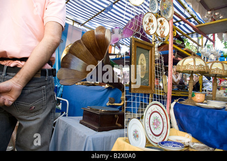 Antiquitäten-Markt, San Telmo, Buenos Aires, Argentinien Stockfoto