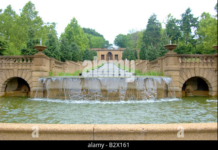 Meridian Hill Park, Brunnen, Malcolm X Park, Washington D.C. Stockfoto