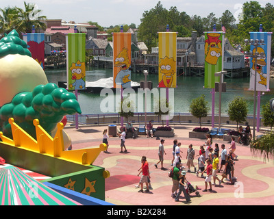 Universelle Simpsons Fahrt zurück Stockfoto