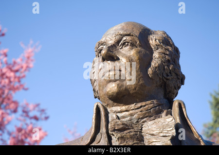 John Adams-Statue in Quincy, Massachusetts USA Stockfoto