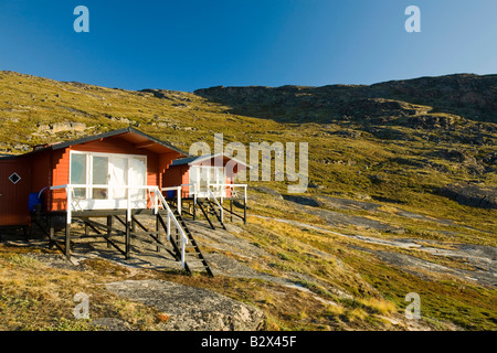 Camp Victor am Eqip Sermia an der Westküste Grönlands nördlich von Ilulissat Stockfoto