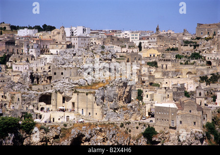 Sasso Caveoso, Matera, Provinz von Matera, Basilikata, Italien Stockfoto