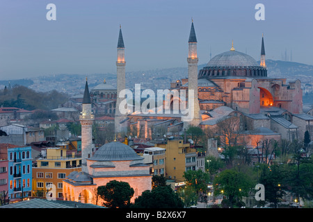Santa Sofia Hagia Sophia Aya Sofya UNESCO World Heritage Site Istanbul Türkei Europa Eurasien Stockfoto