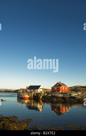 Späten Abend am Sør Gjæslingan in Vikna, Norwegen. Stockfoto