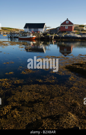 Abend in Sør-Gjæslingan in Vikna, Norwegen. Stockfoto