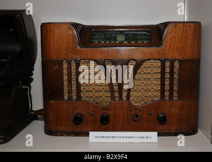 Ein Wikinger Kurzwellen-Radio von etwa 1940. Dieses wurde verwendet in Corner Brook, Neufundland und landete im Museum der Stadt. Stockfoto