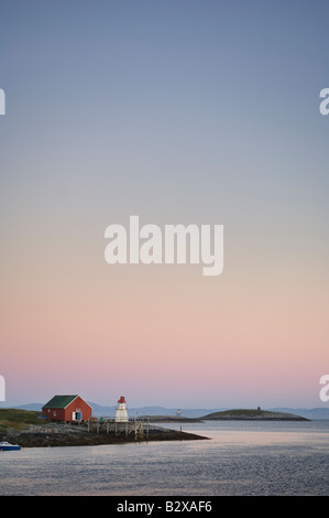 Späten Abend am Sør Gjæslingan in Vikna, Norwegen. Stockfoto