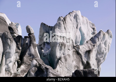 schmelzendes Eis auf den Russell Glacier in Grönland, die sich entfernenden aufgrund der globalen Erwärmung ist Stockfoto