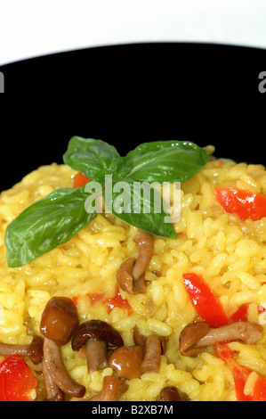 Risotto Ai Funghi chiodini Stockfoto