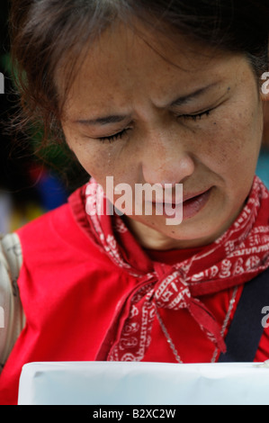 Free Tibet-Proteste in Tokio, 9. August 2008 Stockfoto