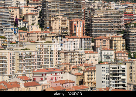 Mehrfamilienhäuser in Monaco Stockfoto