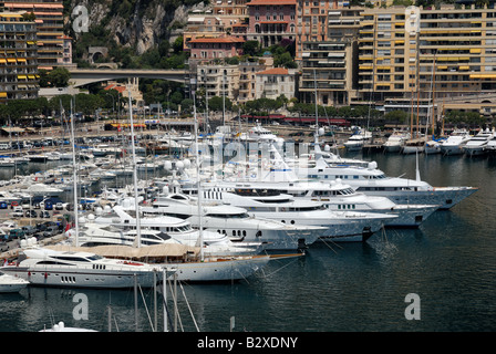 Luxus-Yachten in Monaco Stockfoto