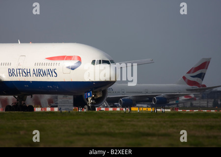 British Airways Boeing 777-236/ER am Flughafen London Heathrow Stockfoto