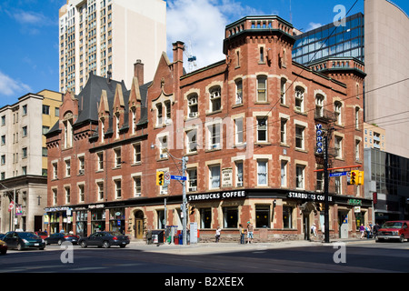 Oddfellows Hall bei 450 Yonge Street und College. Aus dem Jahre 1891, Toronto, Ontario, Kanada. Stockfoto
