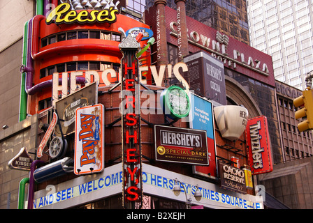 Hershey's Store am Times Square, New York Stockfoto