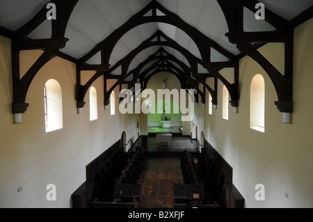 Caldey Pfarrkirche auf der Insel Caldey in Süd-Wales Stockfoto