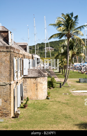 Kupfer und Holz Shop, Nelsons Dockyard, English Harbour, Antigua Stockfoto