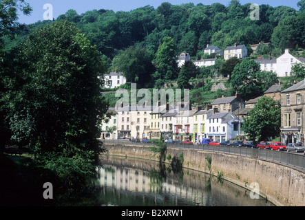 Matlock Bath Derbyshire River Derwent Schlucht englische Kurort England UK Stockfoto