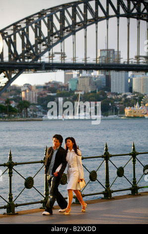 Menschen am Circular Quay Sydney Stockfoto