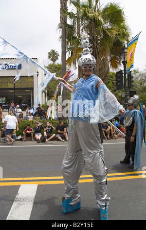 Jährliche Sommer-Sonnenwende-Feier und Parade Juni 2007, seit 1974, Santa Barbara, Kalifornien Stockfoto