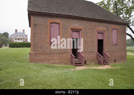 Küche von Shirley Plantation am James River, VA die erste Plantage im Jahre 1613 gegründet Stockfoto