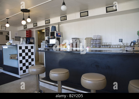 Alten Diner auf Nebraska State Highway 26, westlichen Nebraska entlang der North Platte River Stockfoto