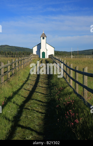 McDougall Memorial United Church in der Nähe von Morley, Alberta Stockfoto