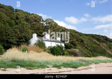 Ufer Ferienhaus Thurstaston auf der Wirral Stockfoto