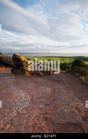 Sommerabend auf Thurstaston Stockfoto