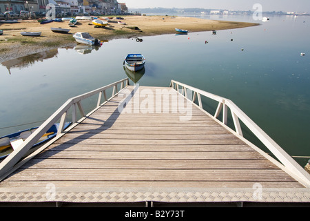 Strand in Seixal Bay. Seixal, Portugal. Stockfoto