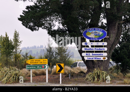 Rastplatz am State Highway 79 Südinsel Neuseeland Stockfoto