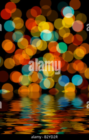Unscharfen Hintergrund mit farbigen Kreisen Stockfoto