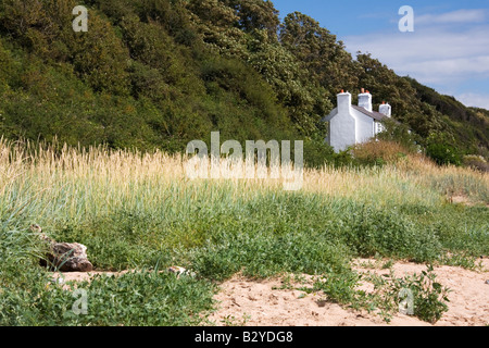 Ufer Ferienhaus Thurstaston auf der Wirral Stockfoto