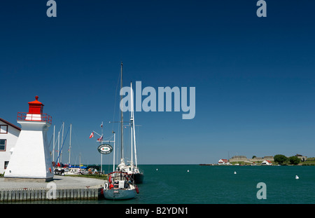 Hafen Sie an der Mündung des Niagara River in den Lake Ontario, Kanada Stockfoto