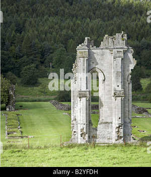 Die Ruinen von Kirkham Priory Augustininan Abtei bei Whitwell auf dem Hügel Malton North Yorkshire UK Stockfoto