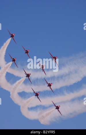 Rote Pfeile Stockfoto