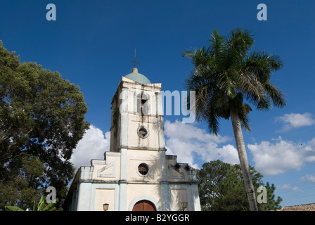 Kirche auf dem Hauptplatz in Viñales Stadt Kuba Stockfoto