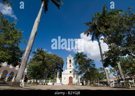 Kirche auf dem Hauptplatz in Viñales Stadt Kuba Stockfoto