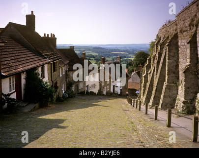 UK England Dorset Shaftesbury Gold Hill Stockfoto