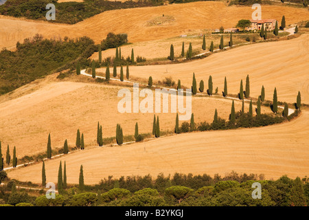 La Foce, Val d ' Orcia, Toskana, Italien Stockfoto