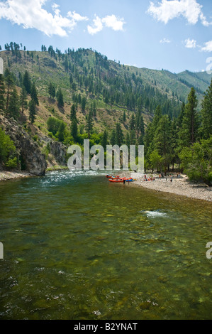 Idaho rafting auf den Middle Fork des Salmon River. Stockfoto