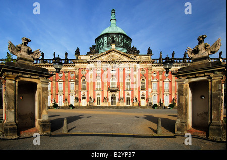 Neues Palais (1763-1769) Park Schloss, Schloss Sanssouci, Schloss Sanssouci, Potsdam, Brandenburg, Unesco, Deutschland, Europa Stockfoto