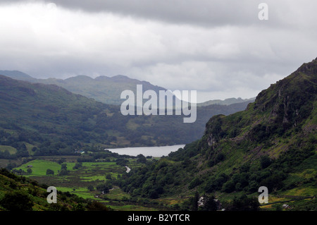 Llyn Gwynant See, im Herzen des schönen Snowdonia, in Nord-Wales. Stockfoto