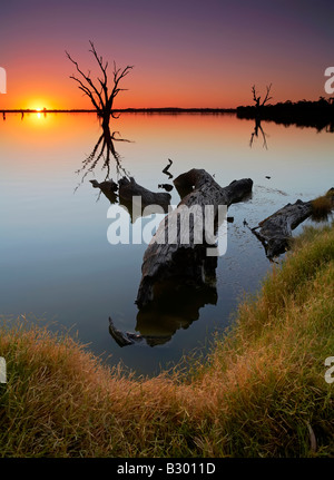 Luna-See Reserve-Sonnenuntergang Stockfoto