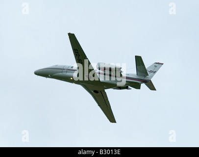 Cessna Citation Excel (Modell 560XL) verlassen Inverness Flugplatz Stockfoto