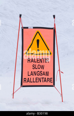 Warnschild Stockfoto