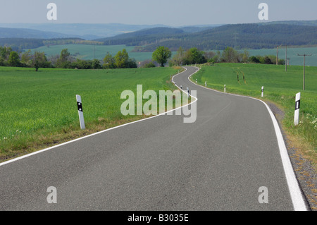 Wicklung Straße, Bayern, Deutschland Stockfoto